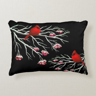 Holiday Accent Pillow-Cardinals Pillow