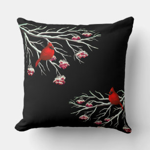 Holiday Accent Pillow-Cardinals Throw Pillow