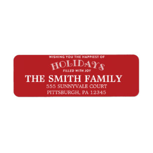 Holiday Address Label