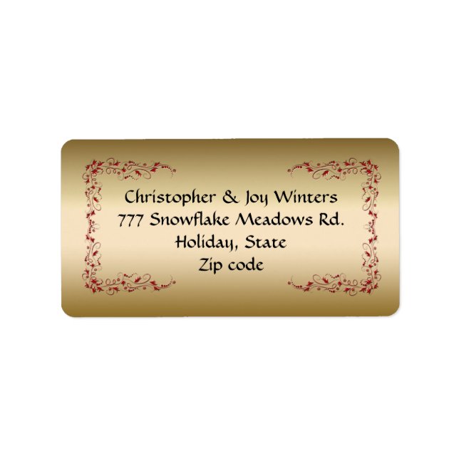 Holiday Address Labels (Front)