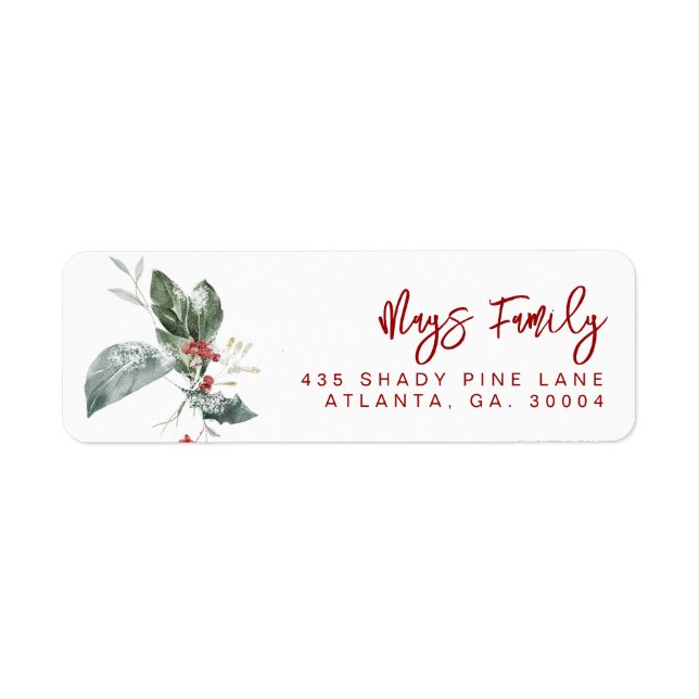 Holiday Address Labels (Front)