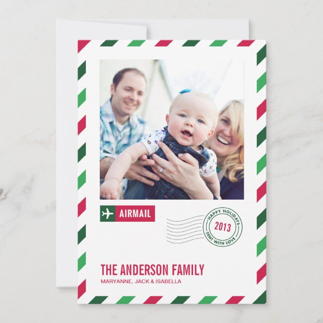 HOLIDAY AIRMAIL | HOLIDAY PHOTO CARD (Front)