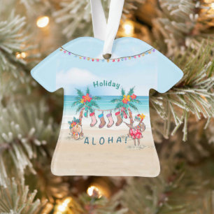 Holiday Aloha Christmas Ornament