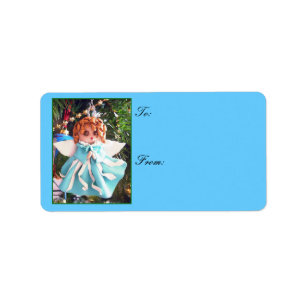 Holiday Angel Label