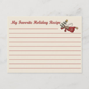 Holiday Angel Recipe Card
