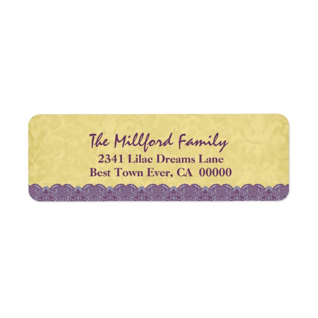 Holiday Antique Gold Coloured Printed Lace Family (Front)