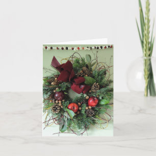 Holiday Apple Wreath  Card