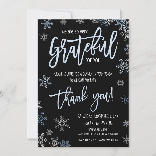 Holiday Appreciation Invitation (Front)