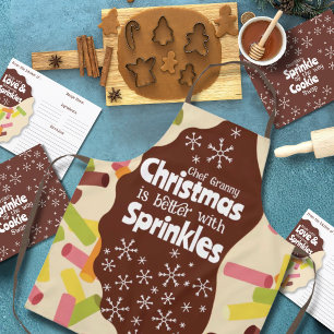 Holiday Apron Christmas is better with Sprinkles