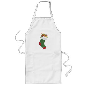 Holiday Apron - Christmas Stocking