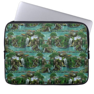 Holiday at the Magical Fantasy Lake Laptop Sleeve