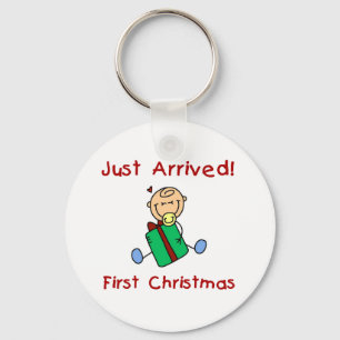 Holiday Baby Boy Just Arrived Tshirts and Gifts Keychain