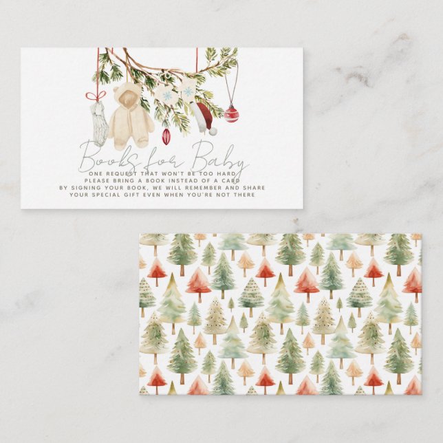 Holiday Baby Clothes Laundry Book Request Enclosure Card (Front/Back)