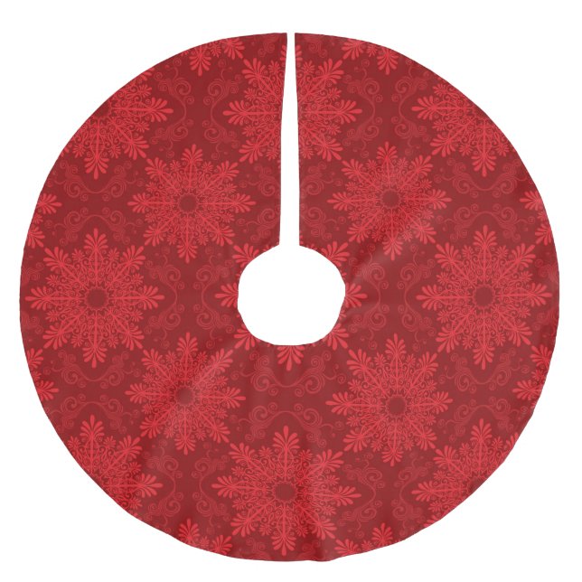 Holiday Background Brushed Polyester Tree Skirt (Front)