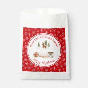 Holiday Baking Christmas Cake Favour Bag