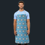 Holiday Baking Christmas Hanukkah Snowflake Cookie Apron<br><div class="desc">All-over-print apron features an original marker illustration of a blue snowflake shaped sugar cookie.

This design is also available on other products. Don't see what you're looking for? Need help with customization? Contact Rebecca to have something designed just for you.</div>