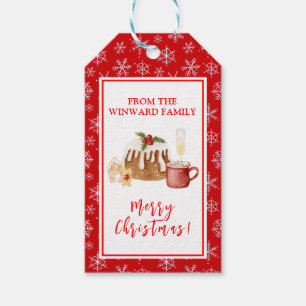 Holiday Baking Christmas Pudding Gift Tags