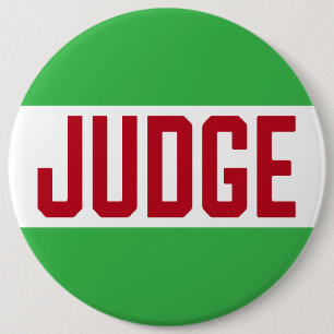 Holiday Baking Cookie Contest Judge 6 Inch Round Button