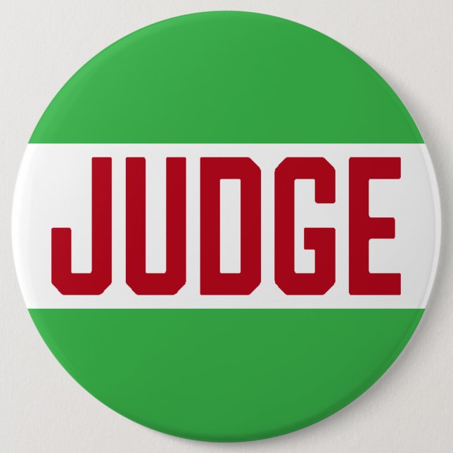Holiday Baking Cookie Contest Judge 6 Inch Round Button (Front)