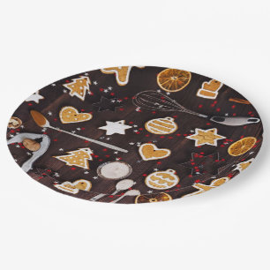 Holiday Baking Paper Plate