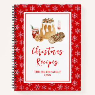 Holiday Baking Recipes Christmas Pudding Notebook