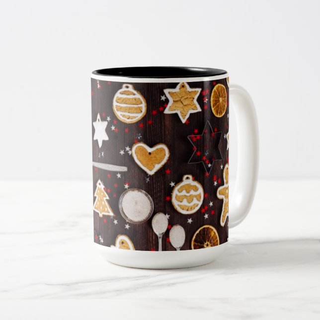 Holiday Baking Two-Tone Coffee Mug (Front Right)