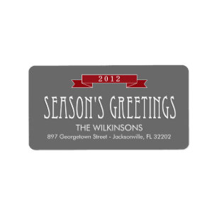 Holiday Banner Holiday Address Labels