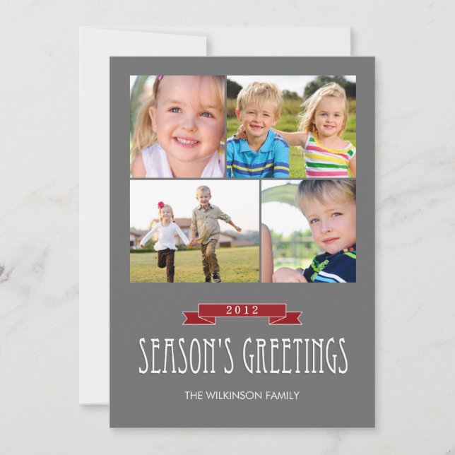 Holiday Banner Holiday Photo Card (Front)