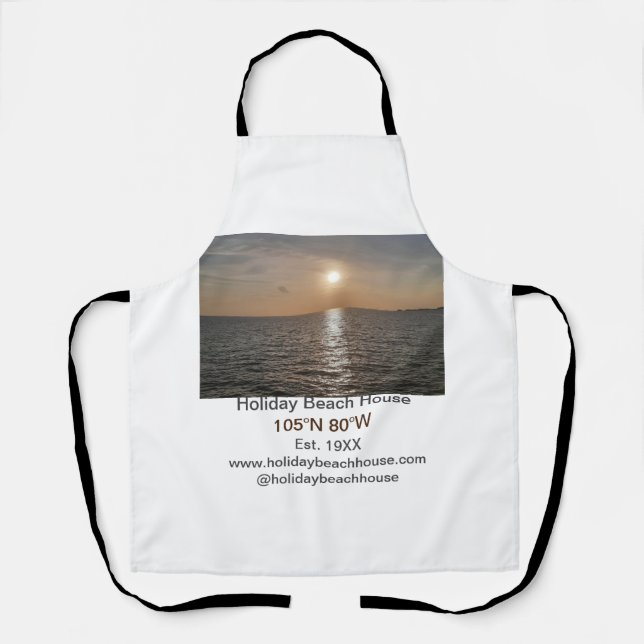 Holiday beach ocean house longitude latitude est.  apron (Front)