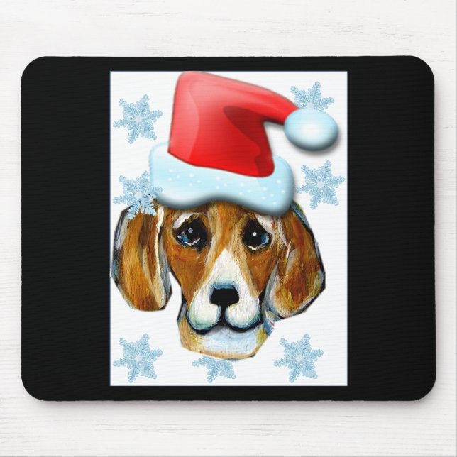 HOLIDAY BEAGLE MOUSE PAD (Front)