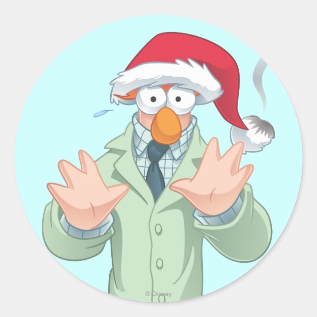 Holiday Beaker 2 Classic Round Sticker (Front)