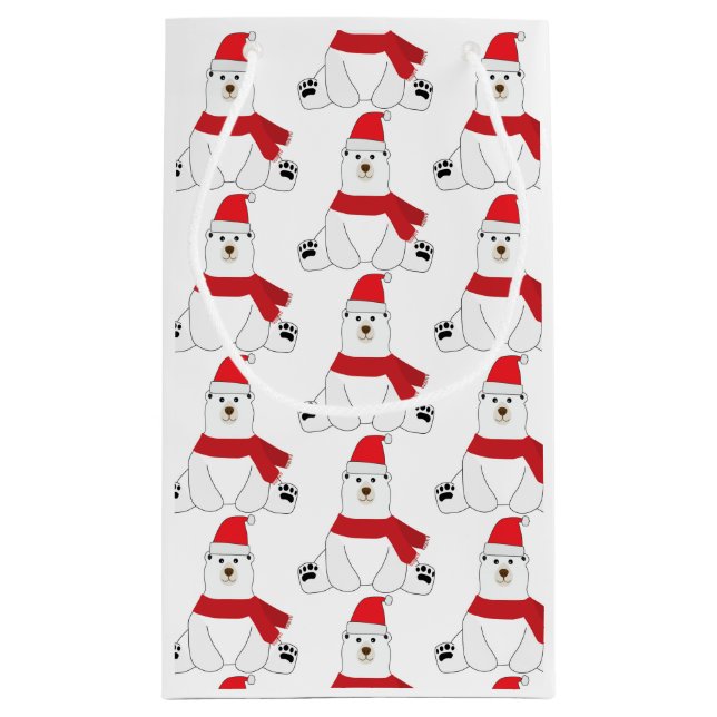  Holiday Bear Small Gift Bag (Back)