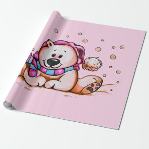 HOLIDAY BEAR WRAPPING PAPER