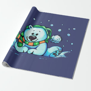 HOLIDAY BEAR WRAPPING PAPER
