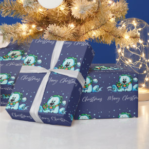 HOLIDAY BEAR WRAPPING PAPER