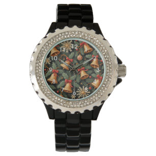 Holiday Bells, Decorative Christmas Pattern, Watch