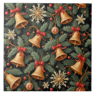 Holiday Bells, decorative pattern. Tile
