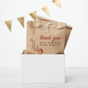 Holiday Berry Branch Christmas Favour Bag