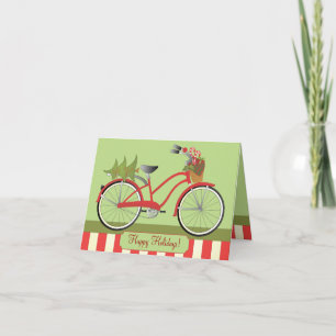 Holiday Bicycle Card
