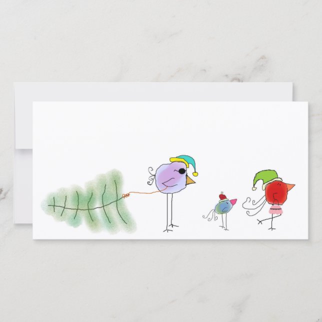 Holiday Birds Card (Front)