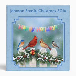 Holiday Birds & Christmas Garland Binder