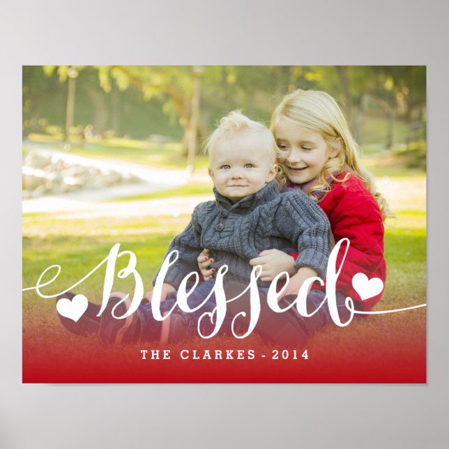 Holiday Blessings | Holiday Photo Poster (Front)