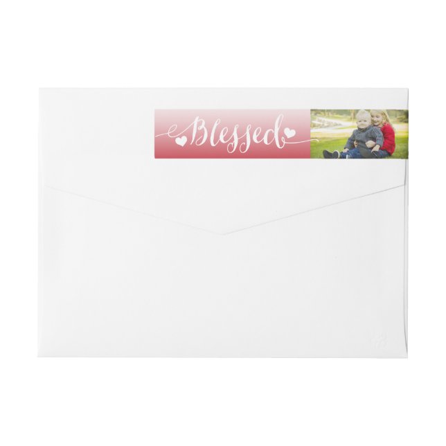 Holiday Blessings | Photo Address Label (Back)