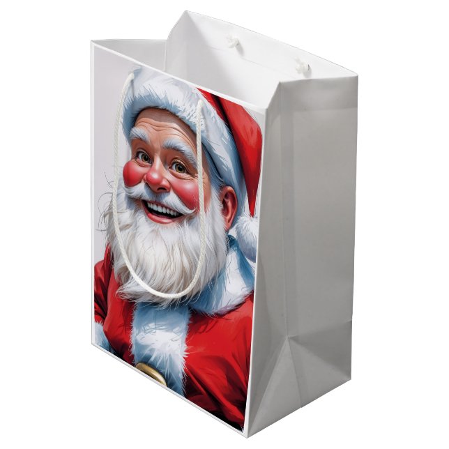 Holiday Blessings Santa Christmas Gift Bags (Back Angled)