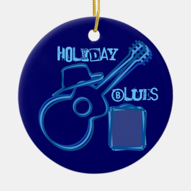 Holiday Blues Ornament (Front)