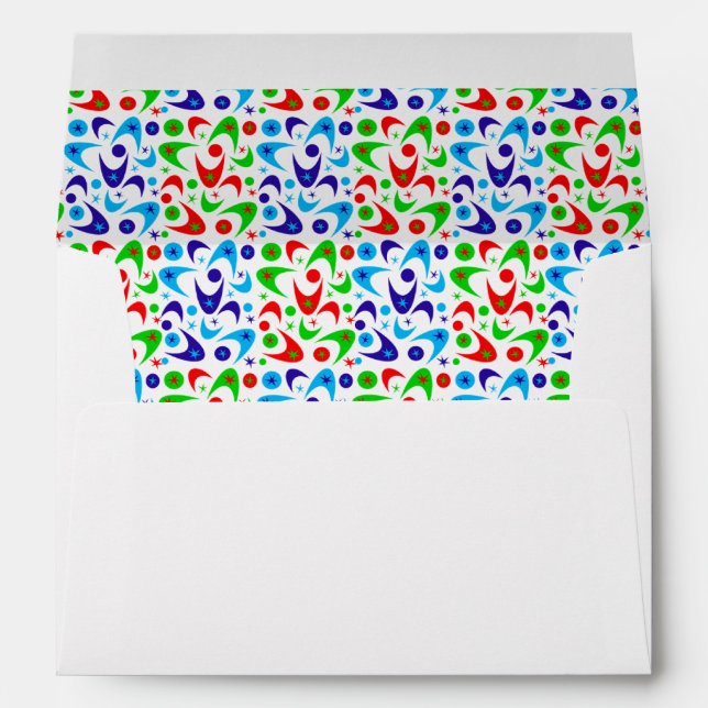 Holiday Boomerangs Envelope (Back (Bottom))