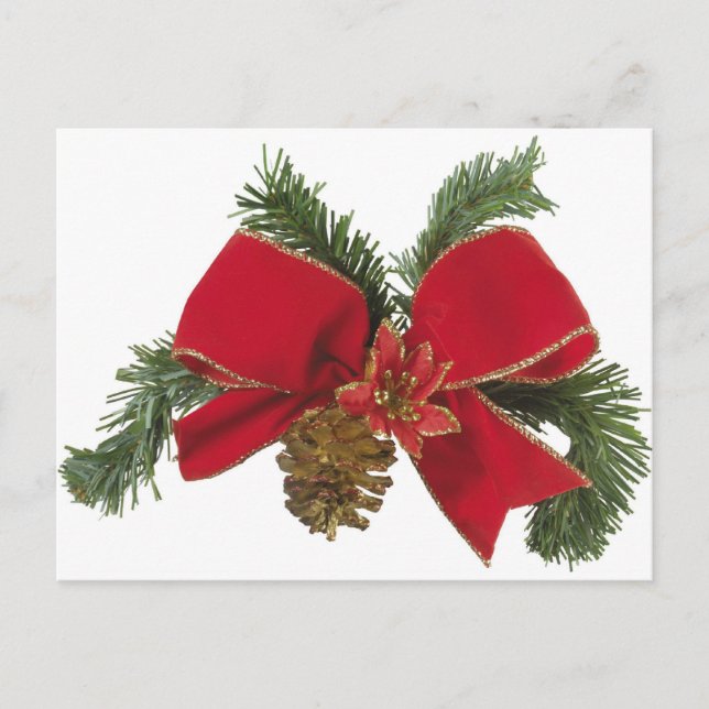 Holiday Bow Postcard (Front)