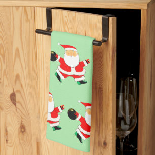 Holiday Bowl Bowling Gifts Kitchen Towel