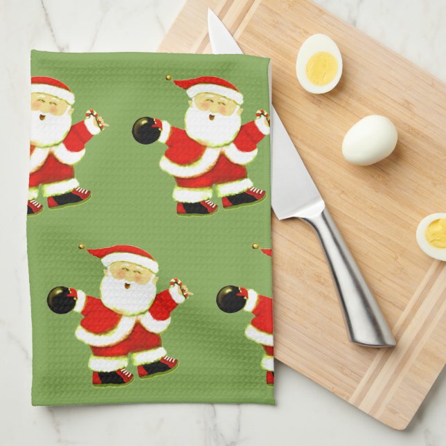 Holiday Bowl Kitchen Towel (Quarter Fold)