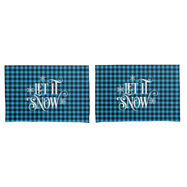 Holiday Buffalo Plaid Pillowcase Pair (Front-Set)